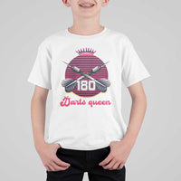 Darts Queen 180 Max Score T Shirt For Kid Funny Bullseye Shooter Gift - Wonder Print Shop