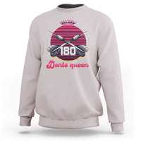 Darts Queen 180 Max Score Sweatshirt Funny Bullseye Shooter Gift - Wonder Print Shop