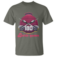 Darts Queen 180 Max Score T Shirt Funny Bullseye Shooter Gift - Wonder Print Shop
