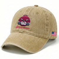 Darts Queen 180 Max Score Washed Cotton Baseball Cap Funny Bullseye Shooter Gift