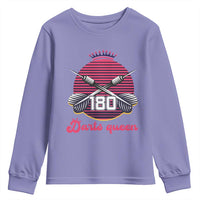 Darts Queen 180 Max Score Youth Sweatshirt Funny Bullseye Shooter Gift - Wonder Print Shop