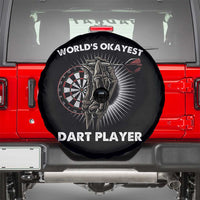 World's Okayest Dart Player Spare Tire Cover Funny Bullseye Shooter Gift - Wonder Print Shop
