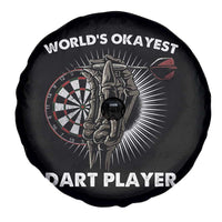 World's Okayest Dart Player Spare Tire Cover Funny Bullseye Shooter Gift - Wonder Print Shop