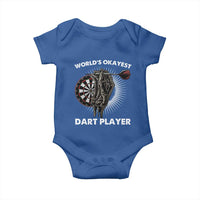 World's Okayest Dart Player Baby Onesie Funny Bullseye Shooter Gift - Wonder Print Shop