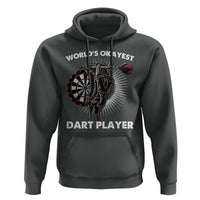 World's Okayest Dart Player Hoodie Funny Bullseye Shooter Gift - Wonder Print Shop