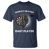 World's Okayest Dart Player T Shirt Funny Bullseye Shooter Gift - Wonder Print Shop