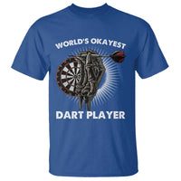 World's Okayest Dart Player T Shirt Funny Bullseye Shooter Gift - Wonder Print Shop
