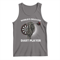 World's Okayest Dart Player Tank Top Funny Bullseye Shooter Gift - Wonder Print Shop