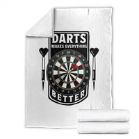 Darts Makes Everything Better Throw Blanket Darts Lover Gift - Wonder Print Shop
