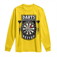 Darts Makes Everything Better Long Sleeve Shirt Darts Lover Gift - Wonder Print Shop