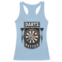 Darts Makes Everything Better Racerback Tank Top Darts Lover Gift - Wonder Print Shop