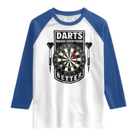 Darts Makes Everything Better Raglan Shirt Darts Lover Gift - Wonder Print Shop