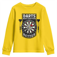Darts Makes Everything Better Youth Sweatshirt Darts Lover Gift - Wonder Print Shop