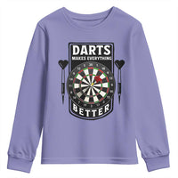 Darts Makes Everything Better Youth Sweatshirt Darts Lover Gift - Wonder Print Shop
