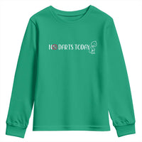 No Dart Today Youth Sweatshirt Funny Dart Player Gift - Wonder Print Shop