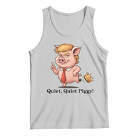 Quiet Quiet Piggy Tank Top Funny No Kings Pig Political - Wonder Print Shop