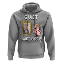 Resistance Movement Quiet Quiet Piggy Hoodie Funny Pig Political - Wonder Print Shop