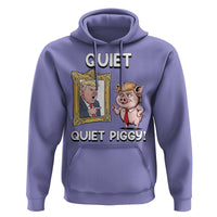 Resistance Movement Quiet Quiet Piggy Hoodie Funny Pig Political - Wonder Print Shop