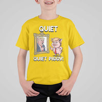 Resistance Movement Quiet Quiet Piggy T Shirt For Kid Funny Pig Political - Wonder Print Shop