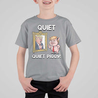 Resistance Movement Quiet Quiet Piggy T Shirt For Kid Funny Pig Political - Wonder Print Shop