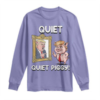 Resistance Movement Quiet Quiet Piggy Long Sleeve Shirt Funny Pig Political - Wonder Print Shop