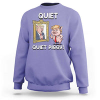 Resistance Movement Quiet Quiet Piggy Sweatshirt Funny Pig Political - Wonder Print Shop