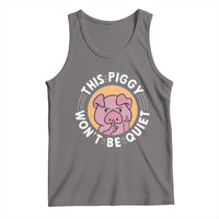 This Piggy Wont Be Quiet Tank Top Funny Political Humor Pig Meme - Wonder Print Shop
