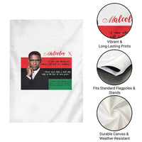 Motivational Malcolm X Quote Garden Flag Black History Month Gift - Wonder Print Shop