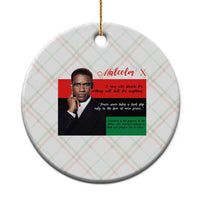 Motivational Malcolm X Quote Ceramic Ornament Black History Month Gift - Wonder Print Shop