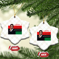 Motivational Malcolm X Quote Ceramic Ornament Black History Month Gift - Wonder Print Shop