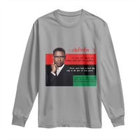 Motivational Malcolm X Quote Long Sleeve Shirt Black History Month Gift - Wonder Print Shop