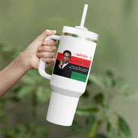 Motivational Malcolm X Quote Tumbler With Handle Black History Month Gift - Wonder Print Shop