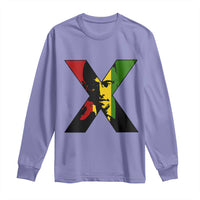 Malcolm X Long Sleeve Shirt African American Heritage Gift - Wonder Print Shop