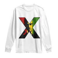 Malcolm X Long Sleeve Shirt African American Heritage Gift - Wonder Print Shop