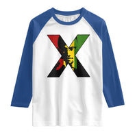 Malcolm X Raglan Shirt African American Heritage Gift - Wonder Print Shop