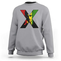 Malcolm X Sweatshirt African American Heritage Gift - Wonder Print Shop