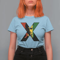 Malcolm X T Shirt For Women African American Heritage Gift - Wonder Print Shop
