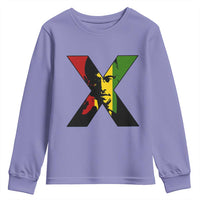 Malcolm X Youth Sweatshirt African American Heritage Gift - Wonder Print Shop
