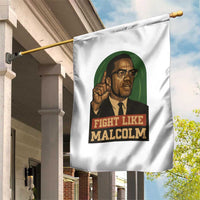 Fight Like Malcolm X Garden Flag Black History Month Inspirational Gift - Wonder Print Shop