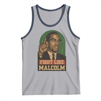Fight Like Malcolm X Tank Top Black History Month Inspirational Gift - Wonder Print Shop