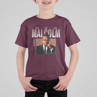 Black History Hero Malcolm X T Shirt For Kid Stumbling Is Not Falling TS12