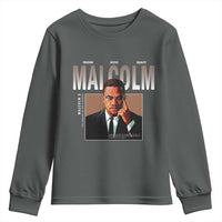 Black History Hero Malcolm X Youth Sweatshirt Stumbling Is Not Falling TS12