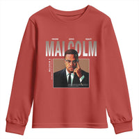 Black History Hero Malcolm X Youth Sweatshirt Stumbling Is Not Falling TS12