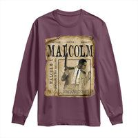 Malcolm X Historical Newspaper Long Sleeve Shirt Stumbling Is Not Falling Black History TS12