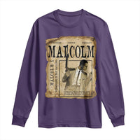 Malcolm X Historical Newspaper Long Sleeve Shirt Stumbling Is Not Falling Black History TS12