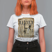 Malcolm X Historical Newspaper T Shirt For Women Stumbling Is Not Falling Black History TS12