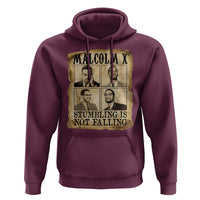 Malcolm X Hoodie Stumbling Is Not Falling Historical Poster TS12