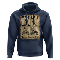 Malcolm X Hoodie Stumbling Is Not Falling Historical Poster TS12