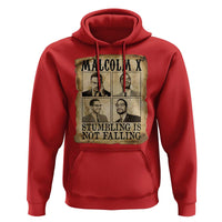 Malcolm X Hoodie Stumbling Is Not Falling Historical Poster TS12
