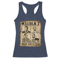 Malcolm X Racerback Tank Top Stumbling Is Not Falling Historical Poster TS12